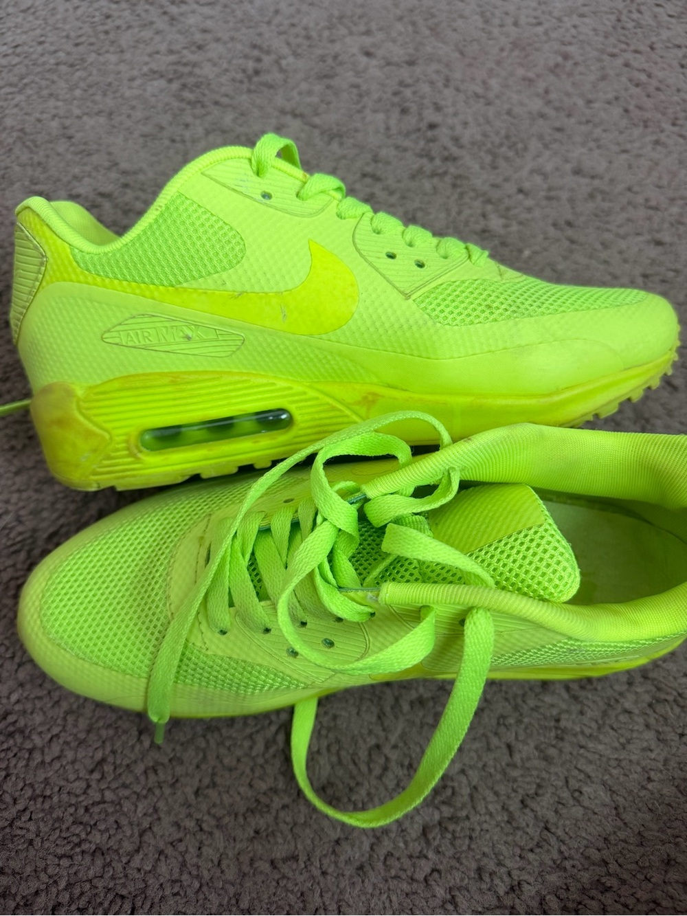Nike Neon Yellow Volt Running Sneakers Women’s 6.5 or Kids 5